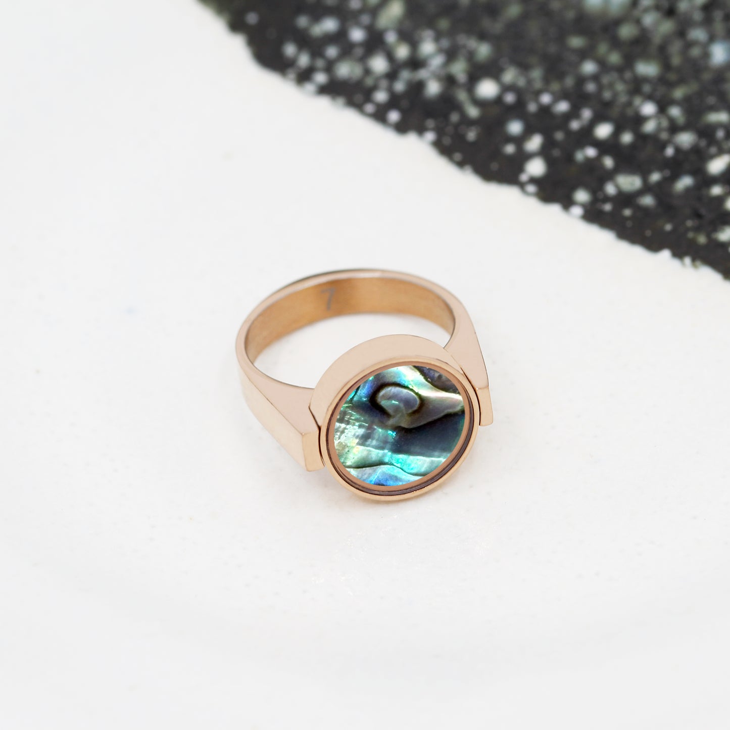 Abalone Shell Unisex Ring