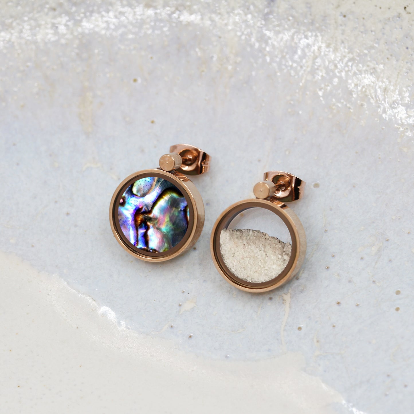 Australian Abalone Shell & Australian Beach Sand Earrings