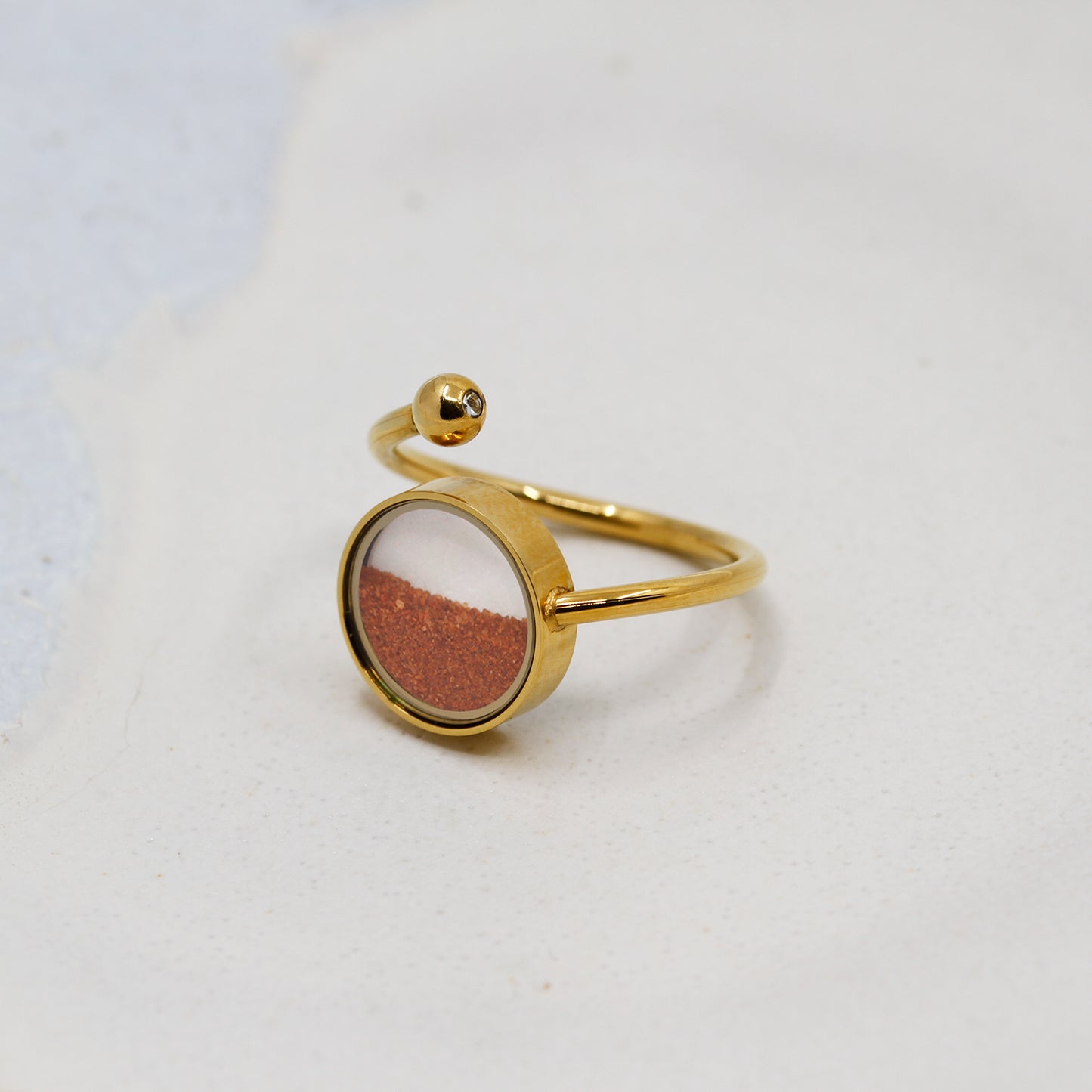 Red Desert Sand Adjustable Ring