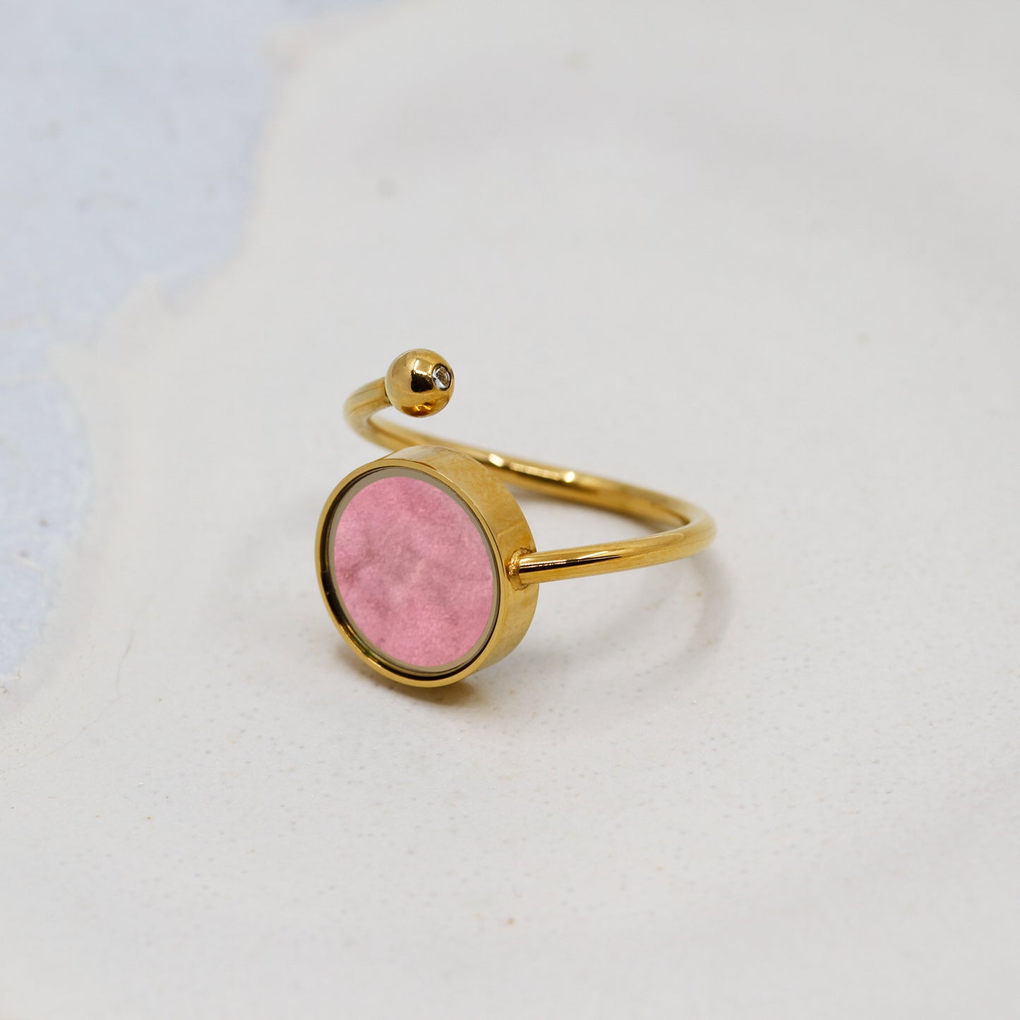Australian Rhodonite Adjustable Ring