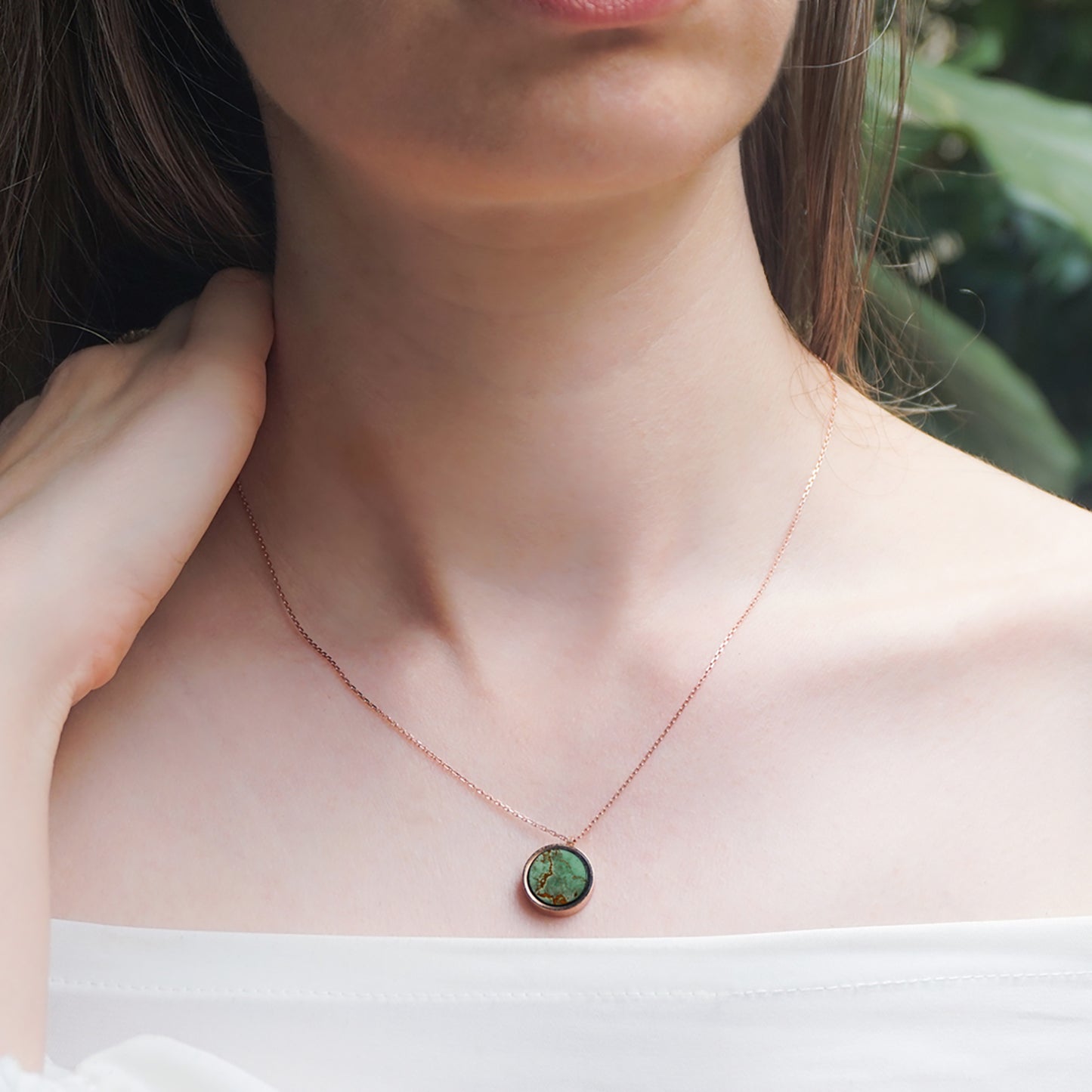 Collier en Variscite Australienne
