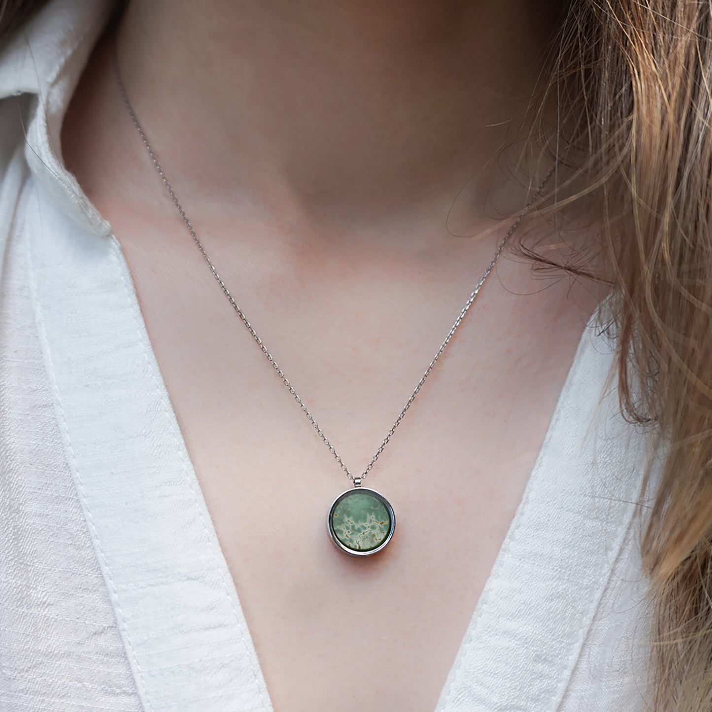 Collier en Variscite Australienne