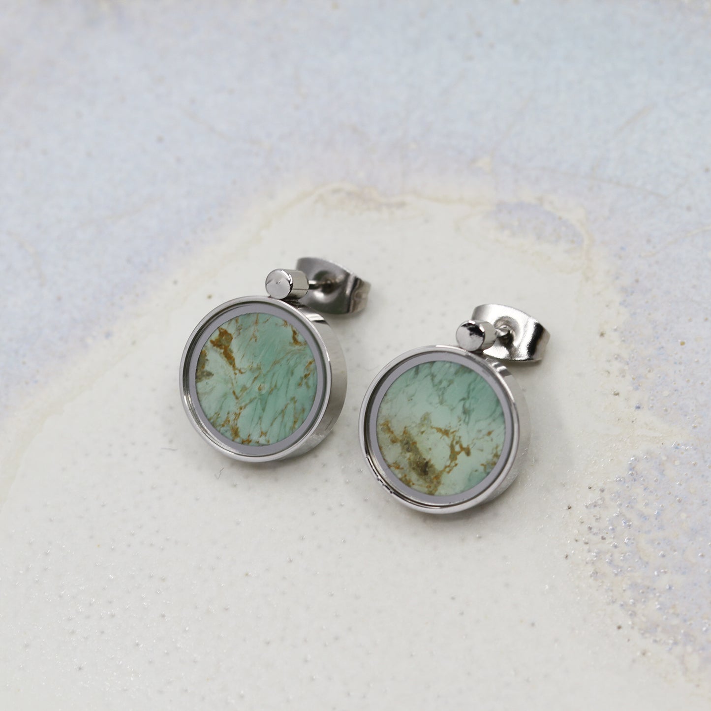Boucles d'oreilles en Variscite Australienne