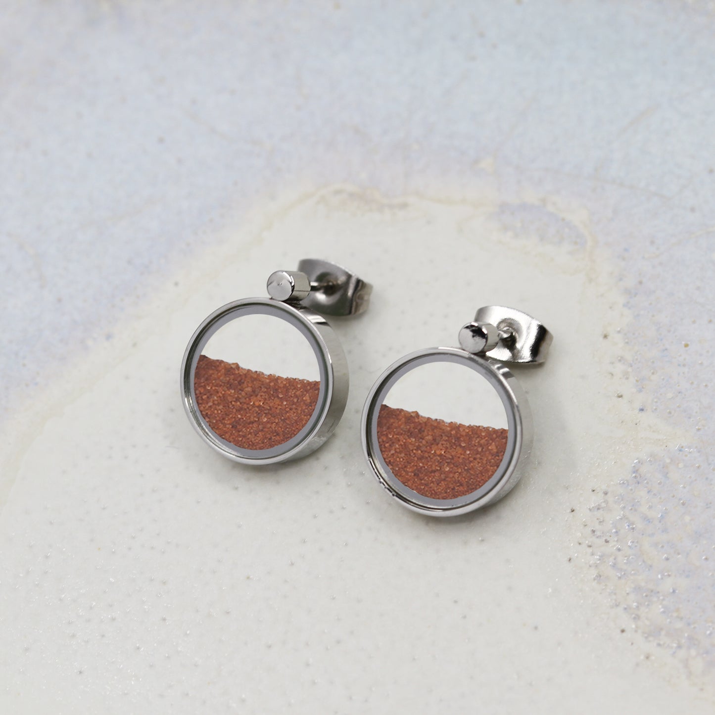 Boucles d’Oreilles en Sable Rouge du désert Australien