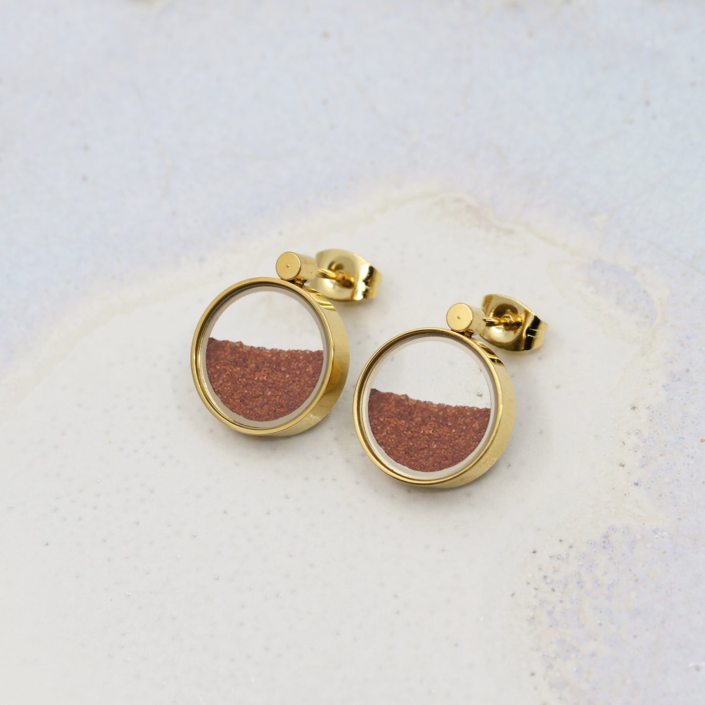 Boucles d’Oreilles en Sable Rouge du désert Australien