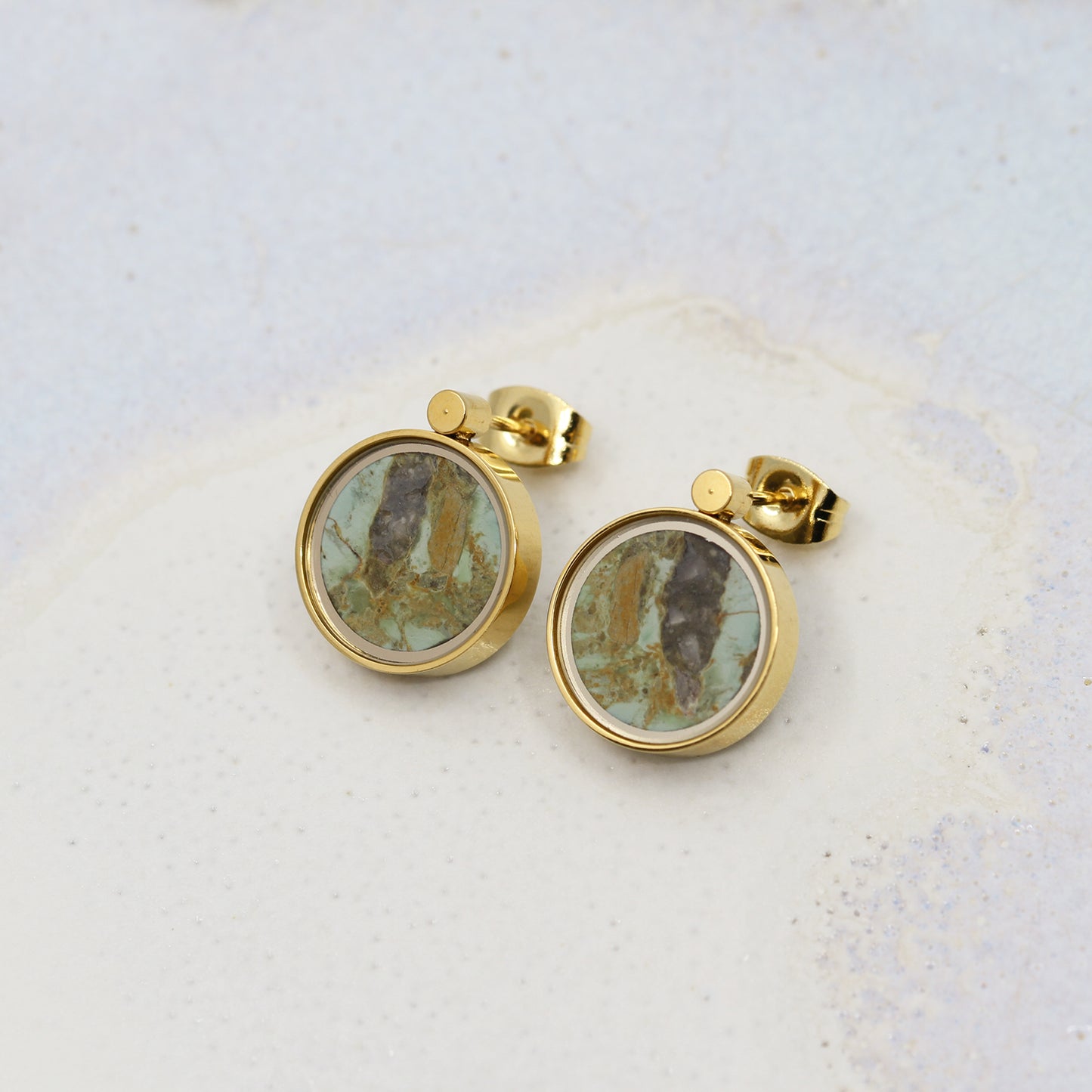 Boucles d'oreilles en Variscite Australienne