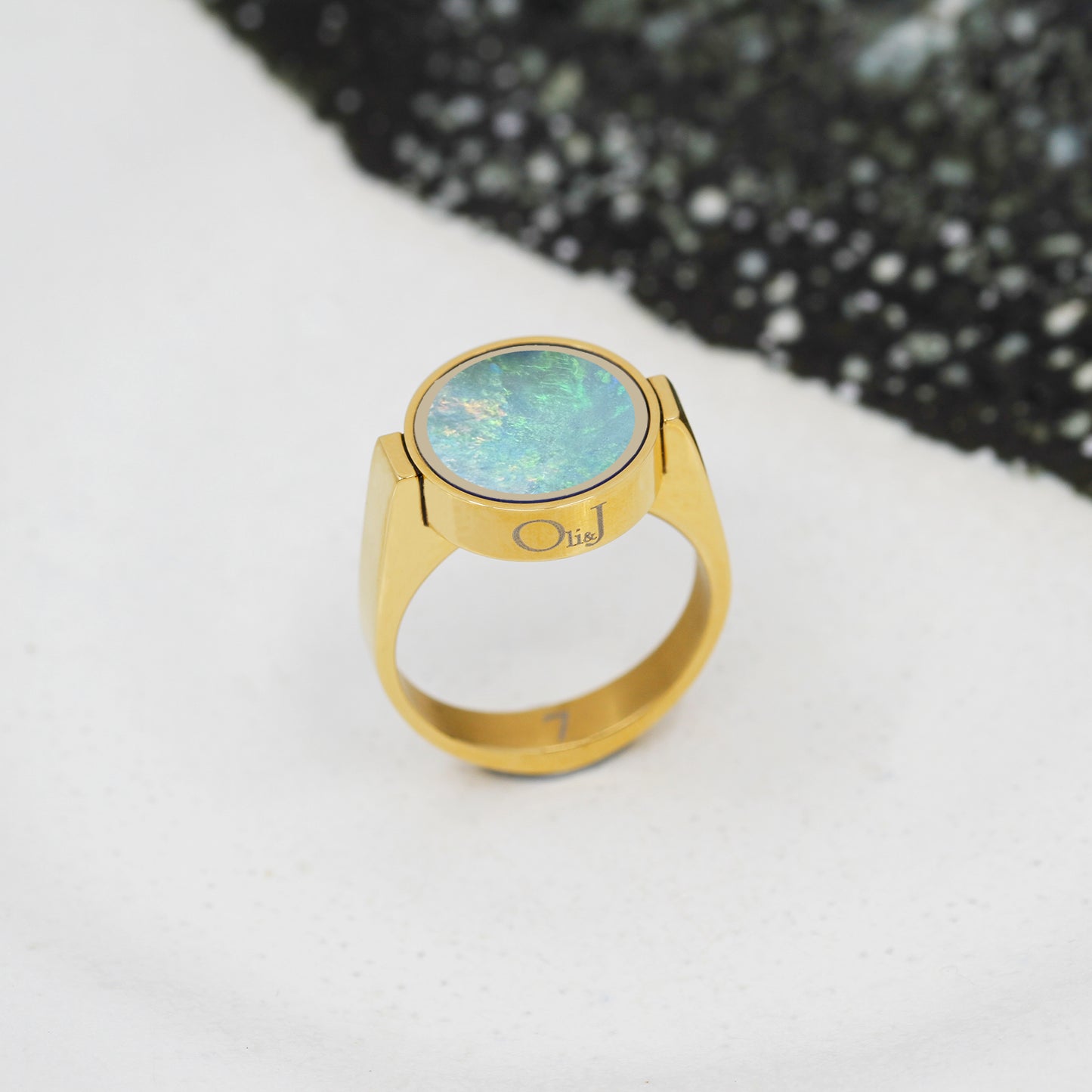 Australian Opal Unisex Ring