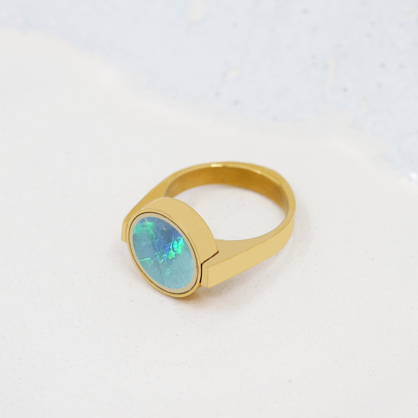 Australian Opal Unisex Ring