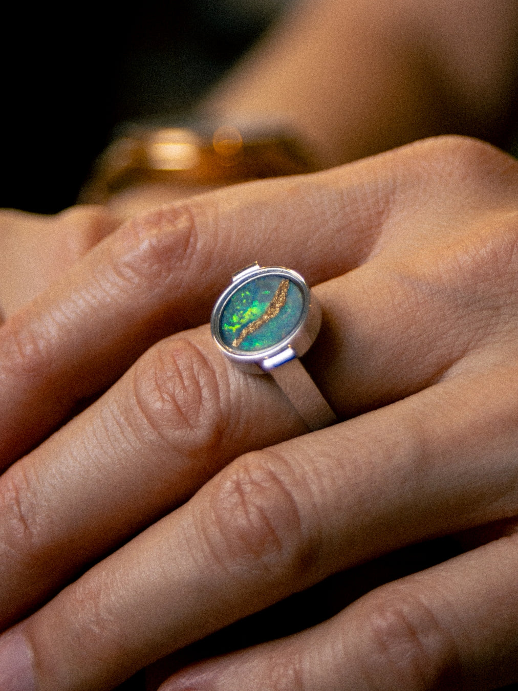 Whispers of Gold: A Kintsugi Unisex Ring