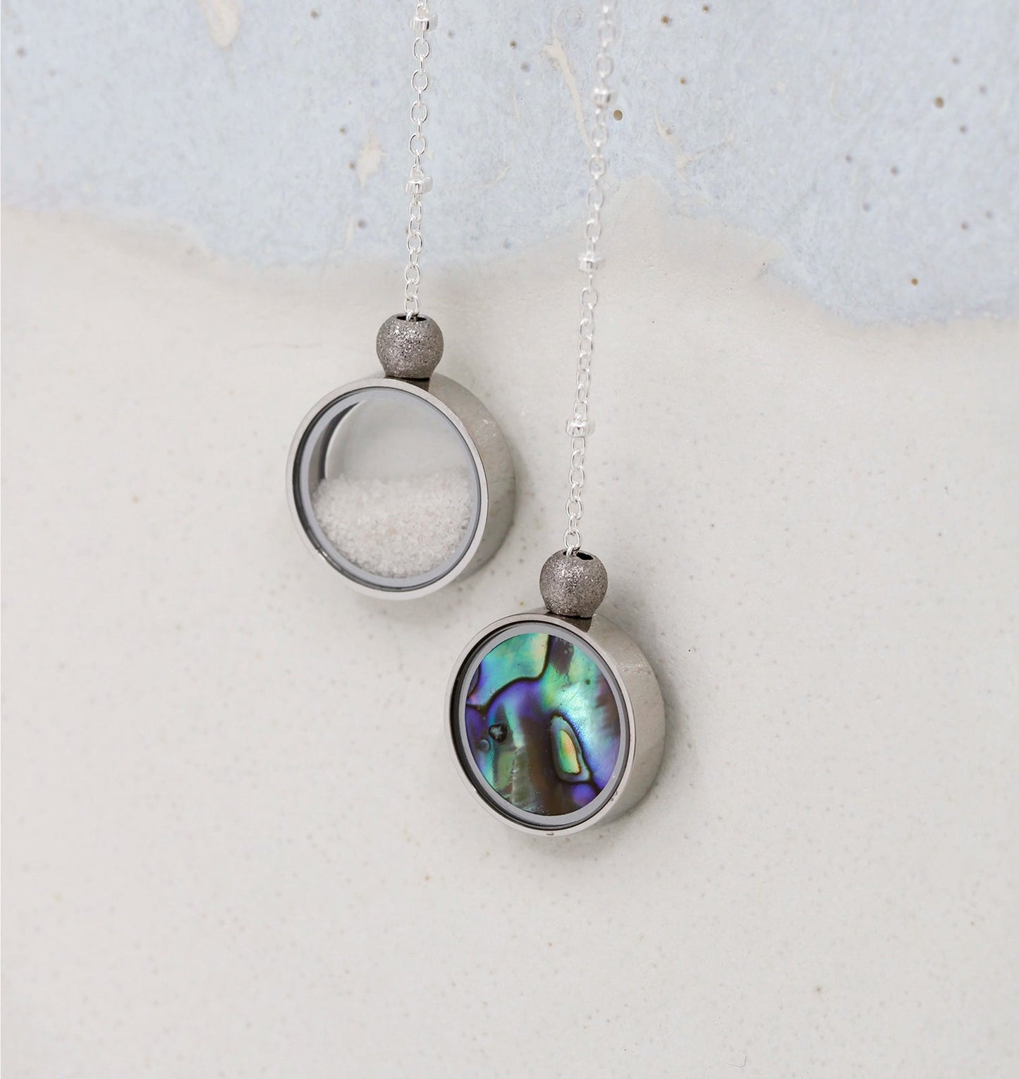 Australian Abalone Shell & Australian Beach Sand Duo Necklace - Necklaces | Oli&J