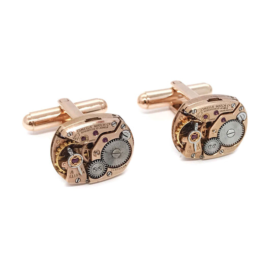 Omega - Oval Watch Parts Cufflinks