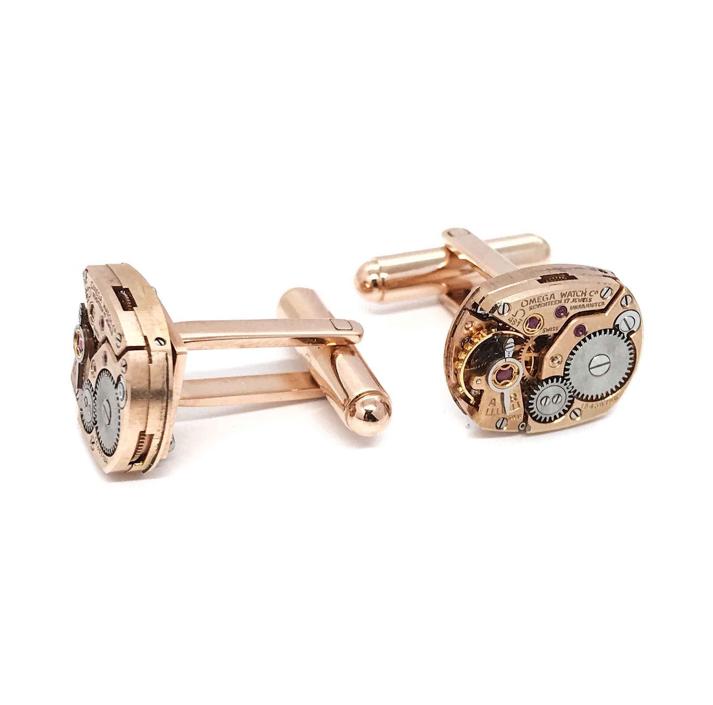 Omega - Oval Watch Parts Cufflinks