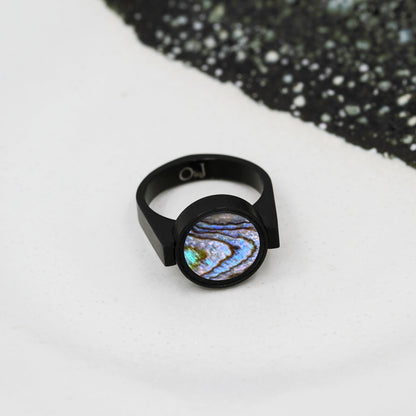 Abalone Shell Unisex Ring
