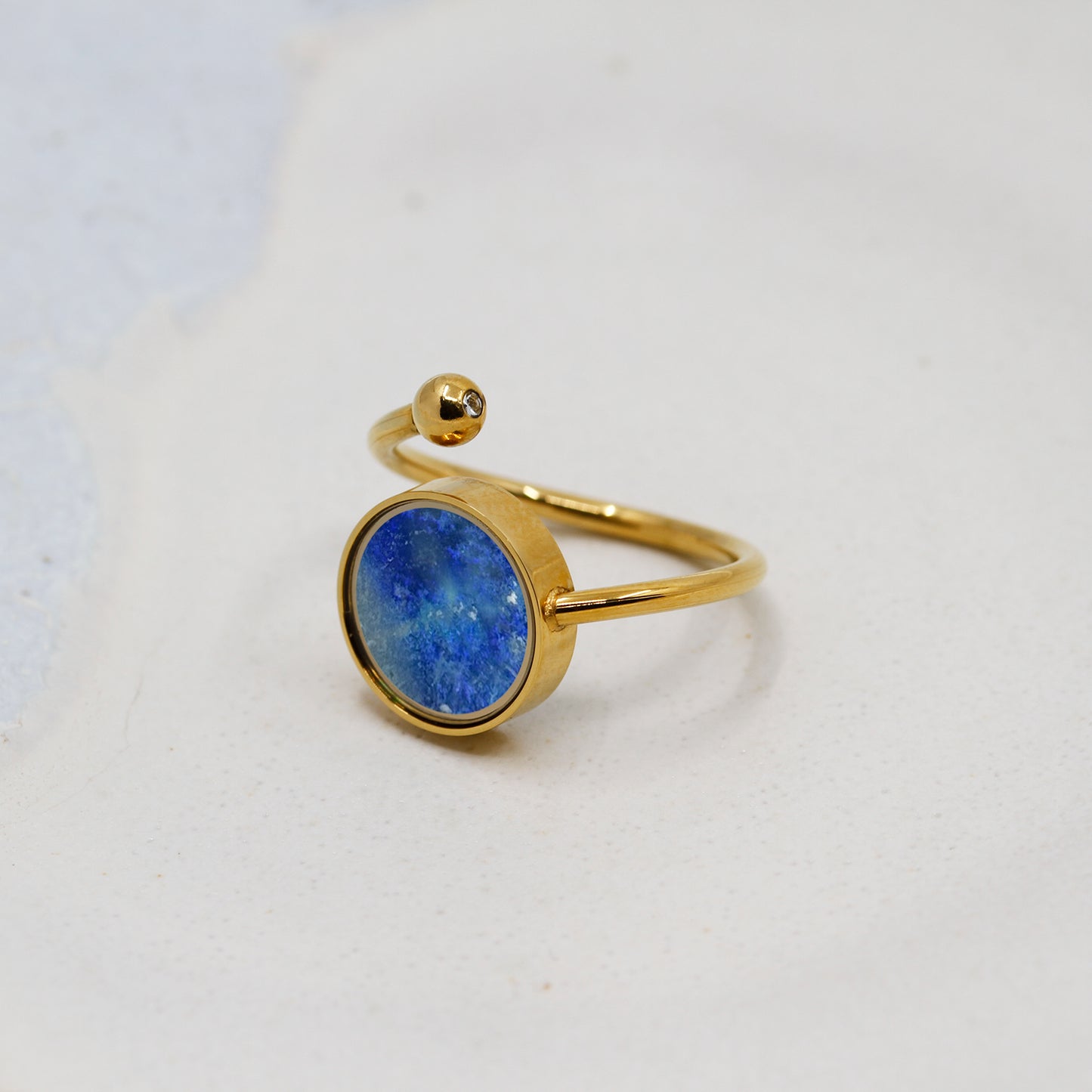 Australian Opal Adjustable Ring