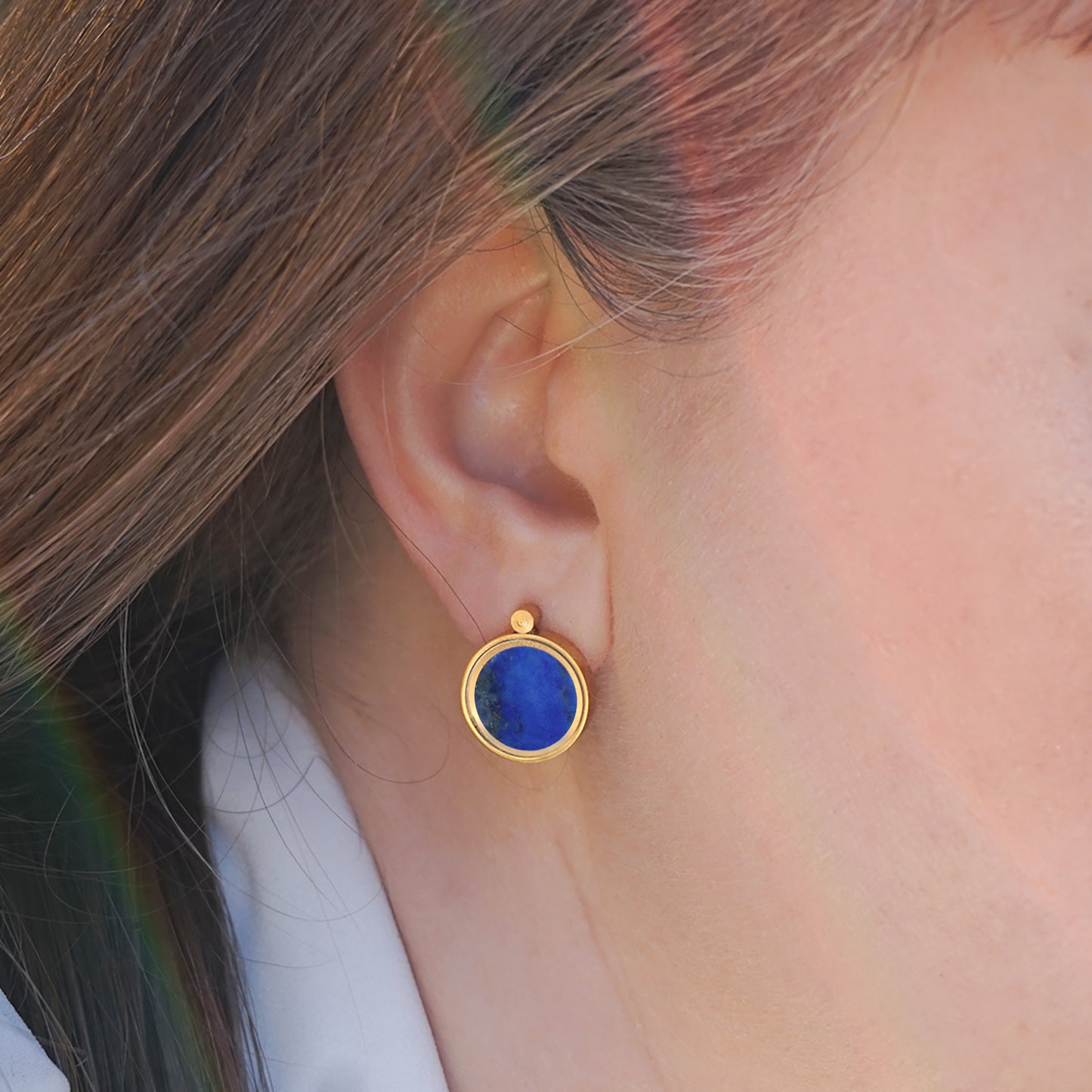 Lapis Lazuli & Australian Beach Sand Earrings