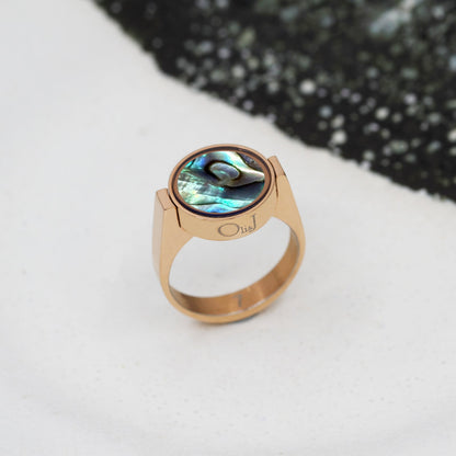 Abalone Shell Unisex Ring - Unisex Rings | Oli&J