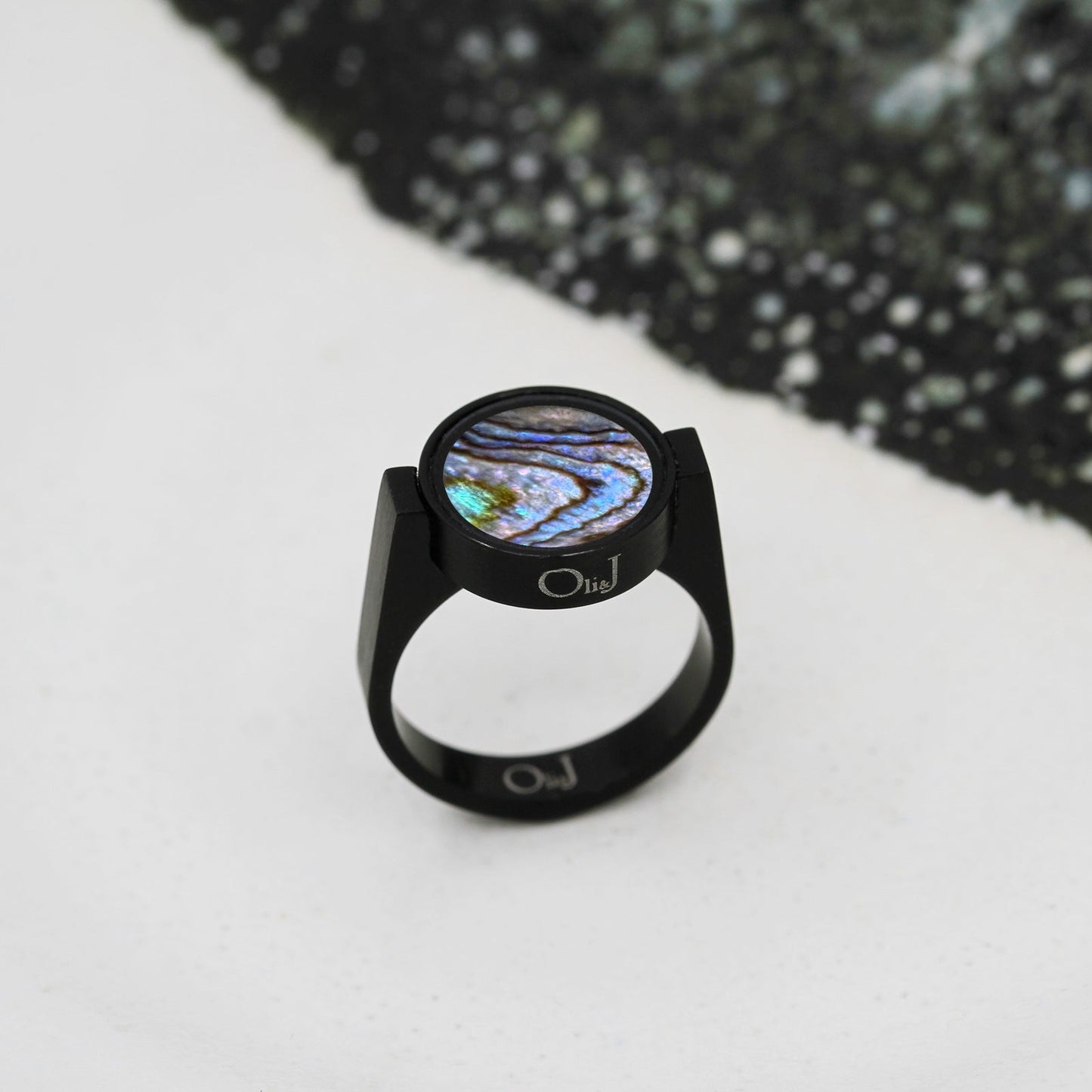 Abalone Shell Unisex Ring - Unisex Rings | Oli&J