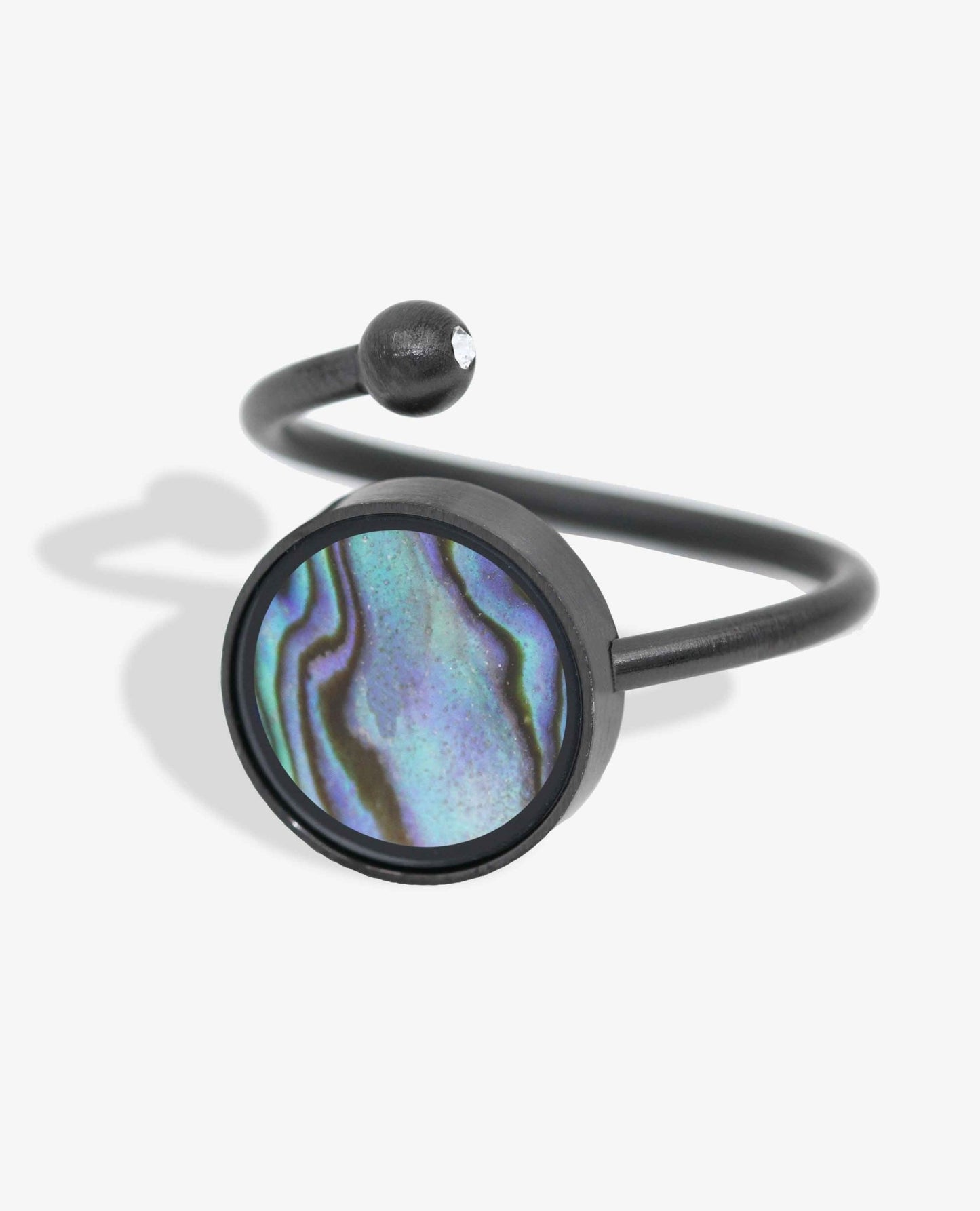 Australian Abalone Shell Adjustable Ring - Rings | Oli&J