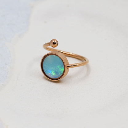 Australian Opal Adjustable Ring - Rings | Oli&J
