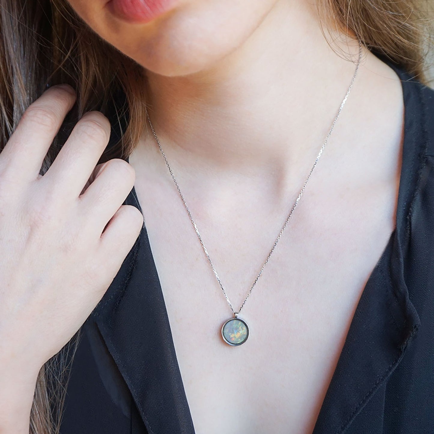 Australian Opal Necklace - Necklaces | Oli&J