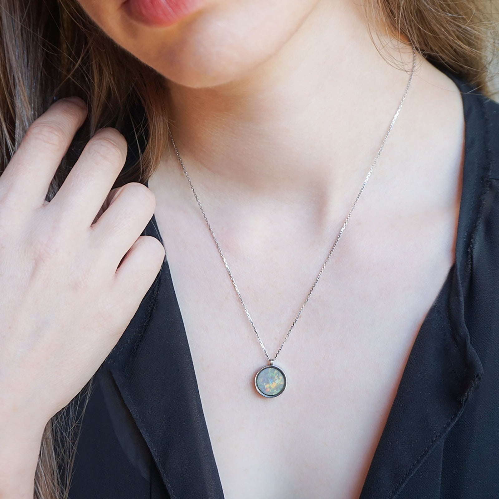 Australian Opal Necklace - Necklaces | Oli&J