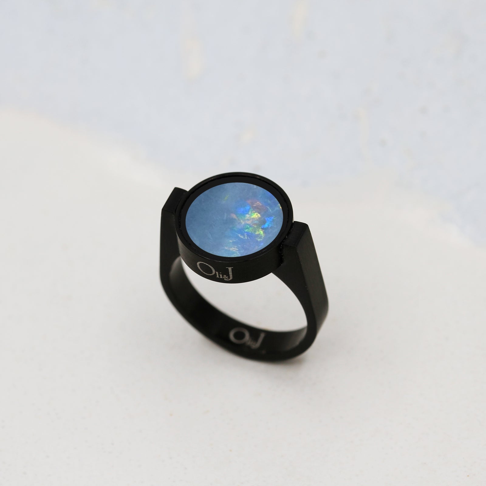 Australian Opal Unisex Ring - Unisex Rings | Oli&J