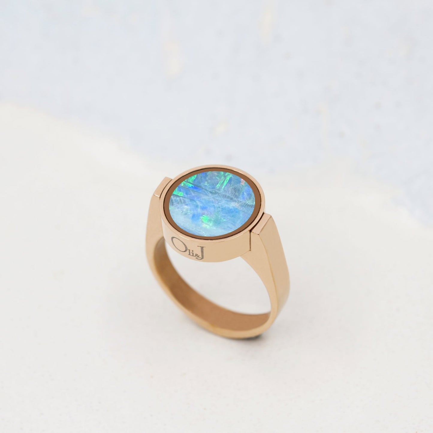 Australian Opal Unisex Ring - Unisex Rings | Oli&J