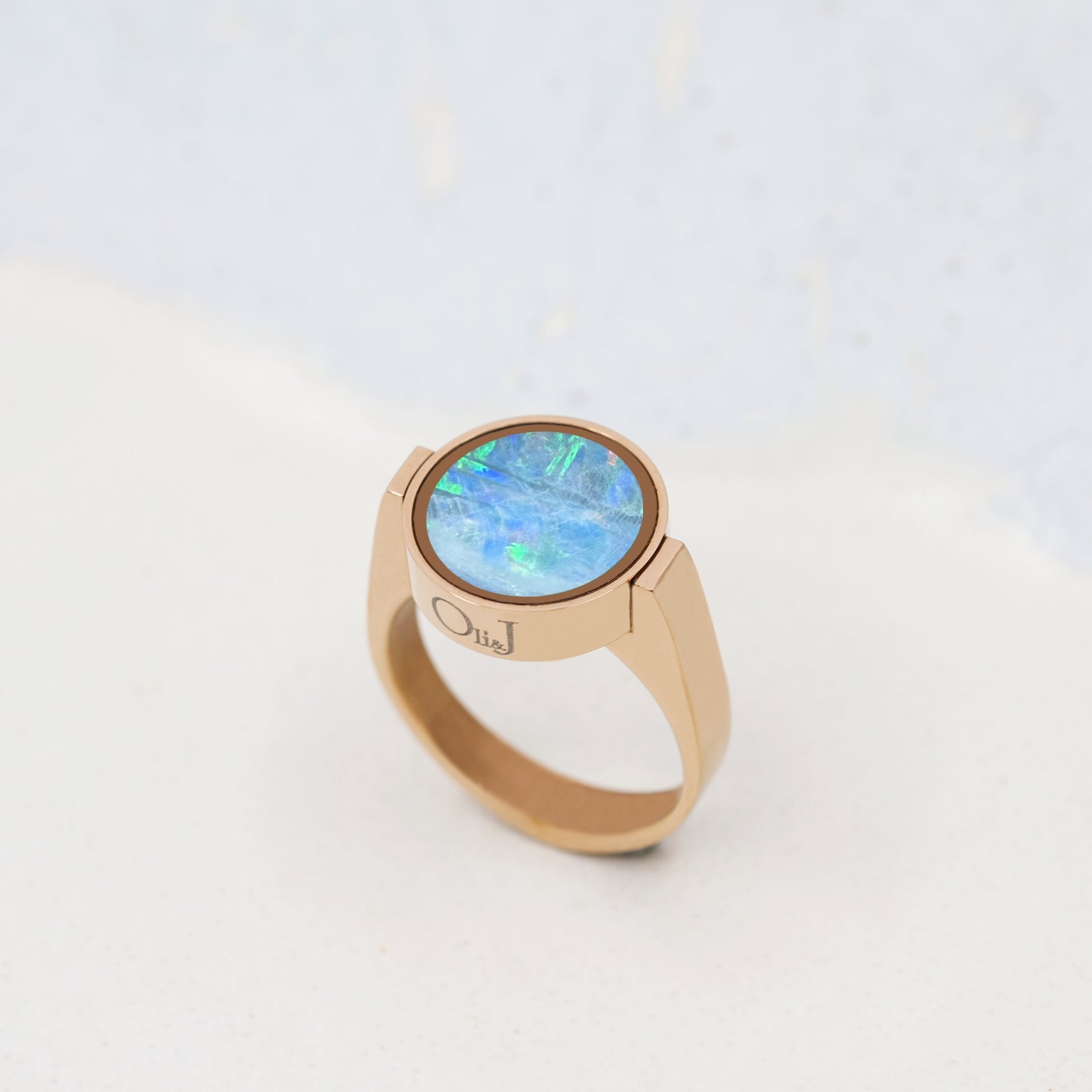 Australian Opal Unisex Ring - Unisex Rings | Oli&J