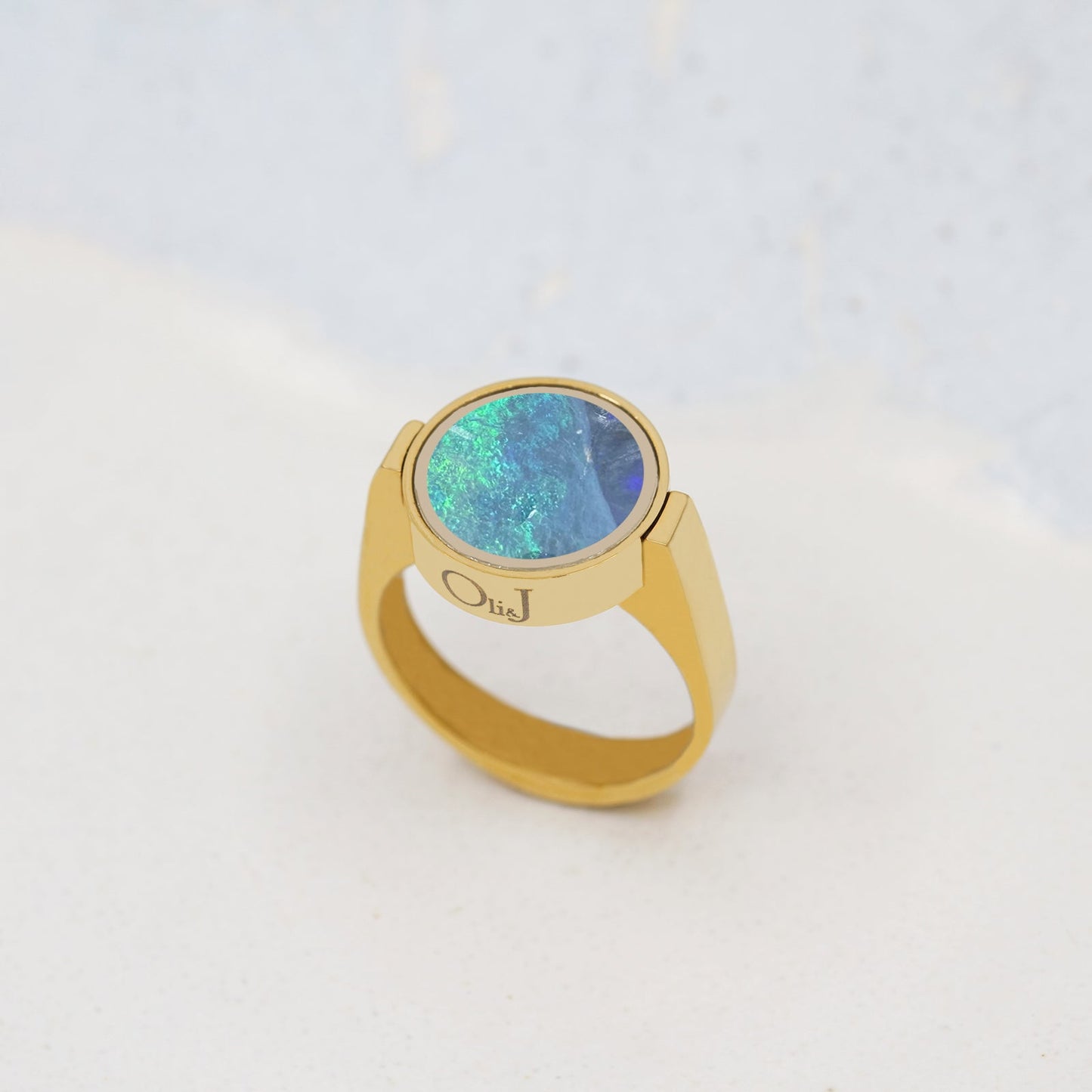 Australian Opal Unisex Ring - Unisex Rings | Oli&J