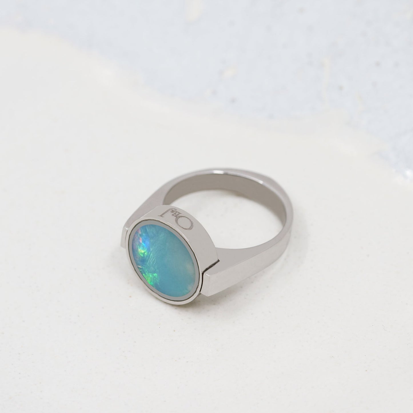 Australian Opal Unisex Ring - Unisex Rings | Oli&J