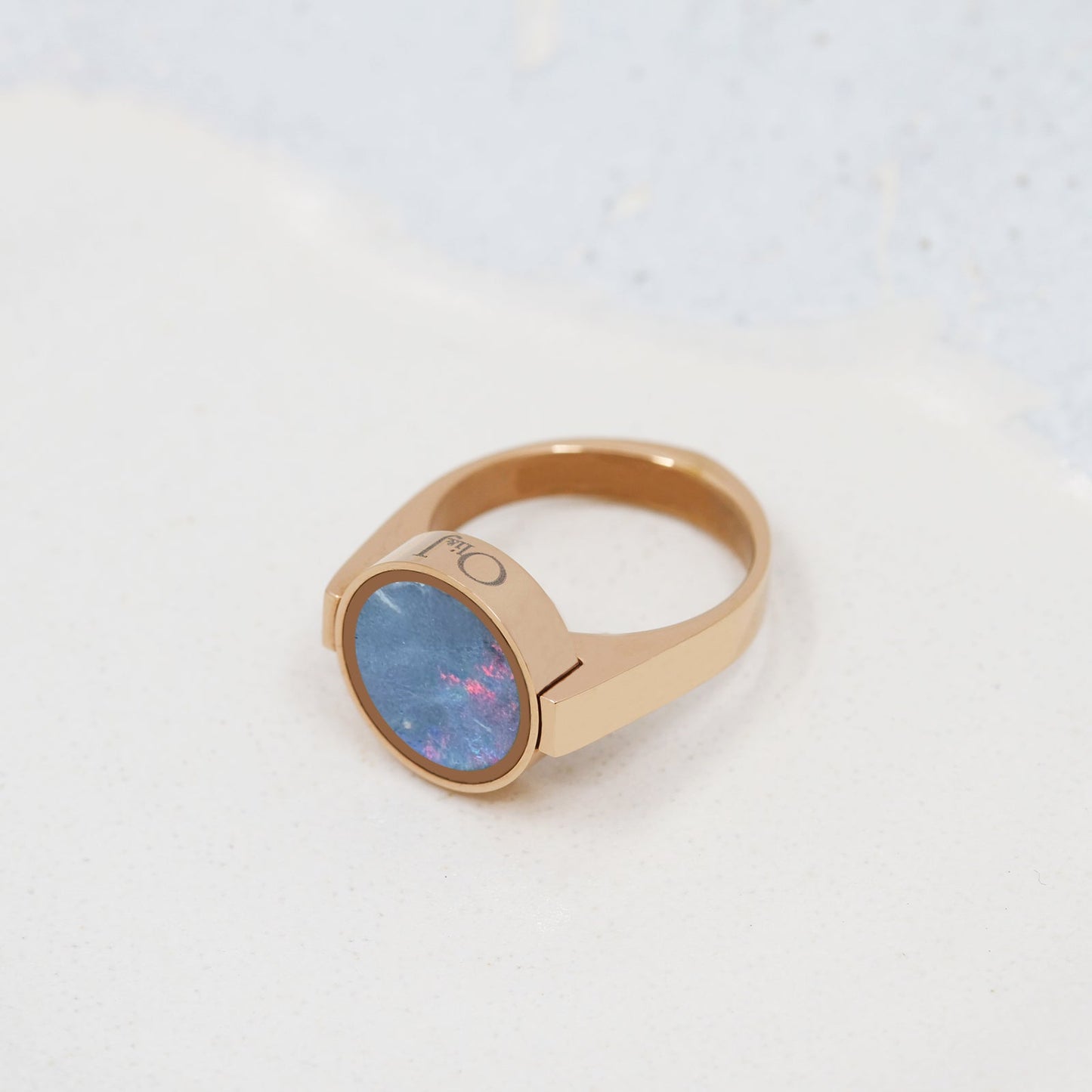 Australian Opal Unisex Ring - Unisex Rings | Oli&J