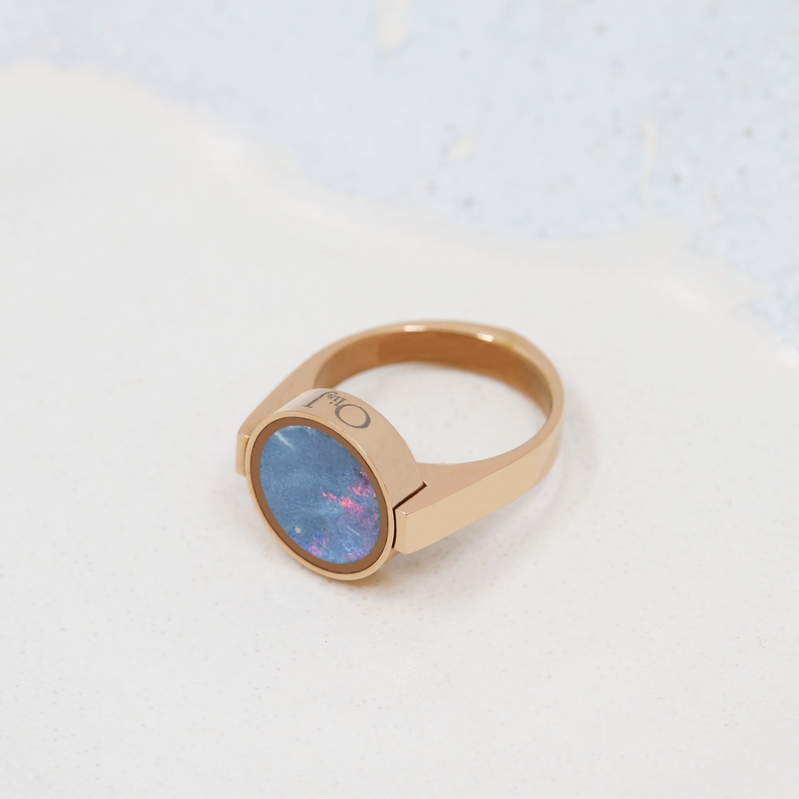 Australian Opal Unisex Ring - Unisex Rings | Oli&J