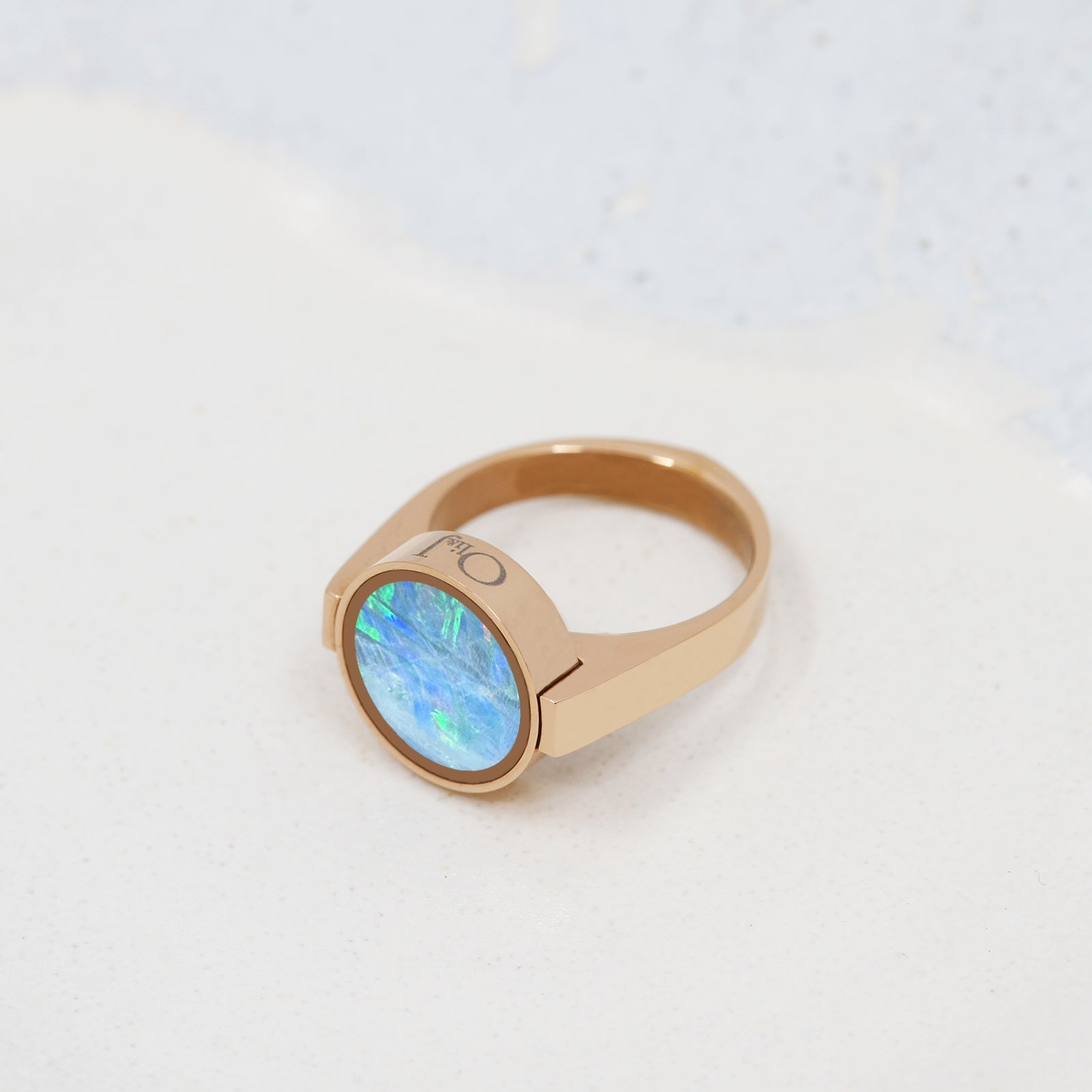 Australian Opal Unisex Ring - Unisex Rings | Oli&J