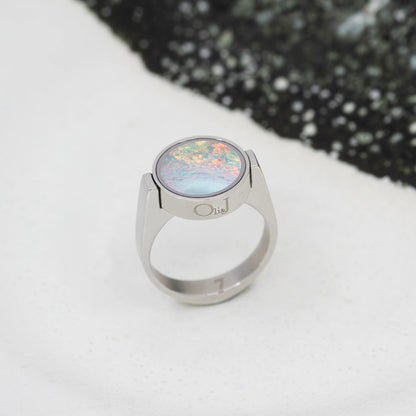 Australian Opal Unisex Ring - Unisex Rings | Oli&J