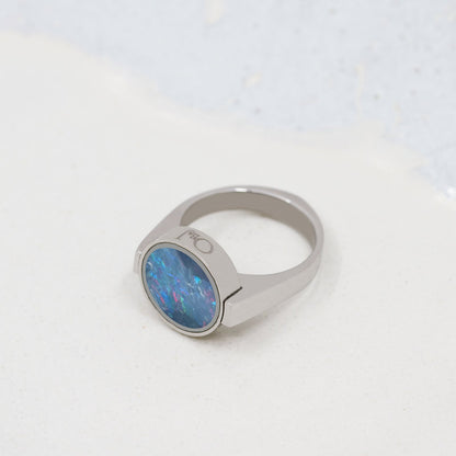 Australian Opal Unisex Ring - Unisex Rings | Oli&J