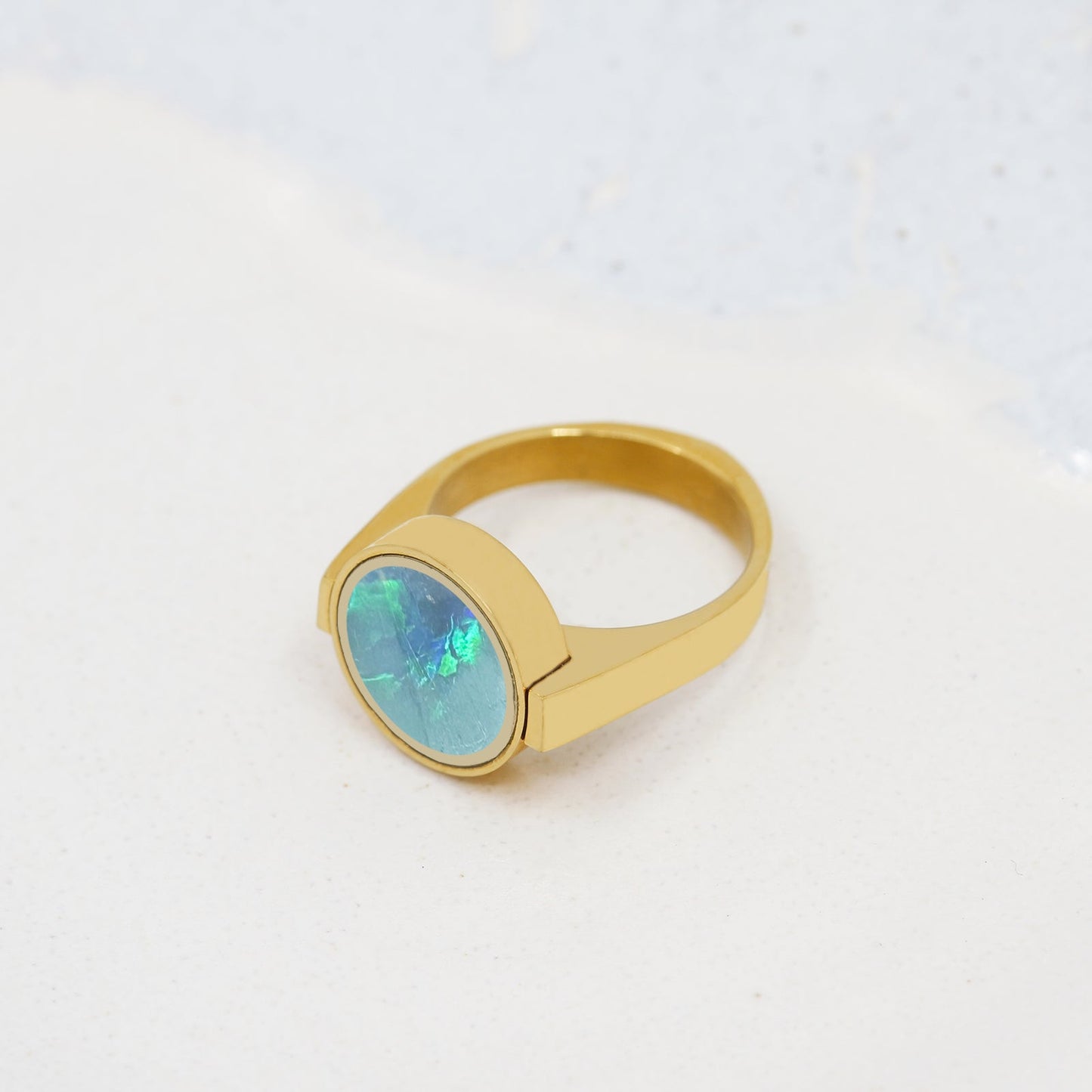 Australian Opal Unisex Ring - Unisex Rings | Oli&J