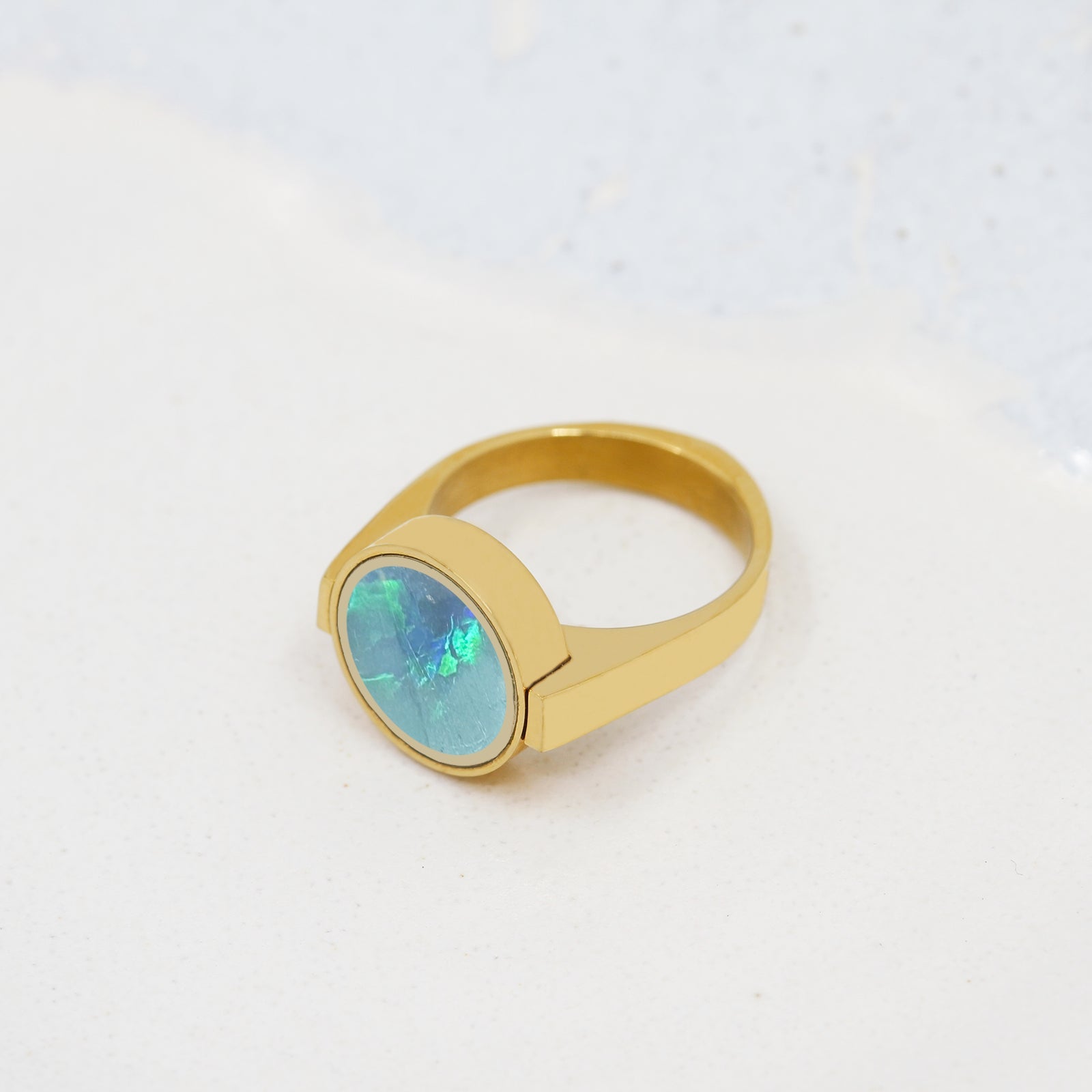 Australian Opal Unisex Ring - Unisex Rings | Oli&J