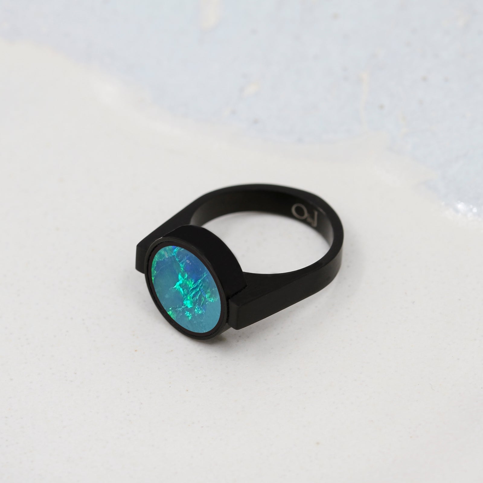 Australian Opal Unisex Ring - Unisex Rings | Oli&J