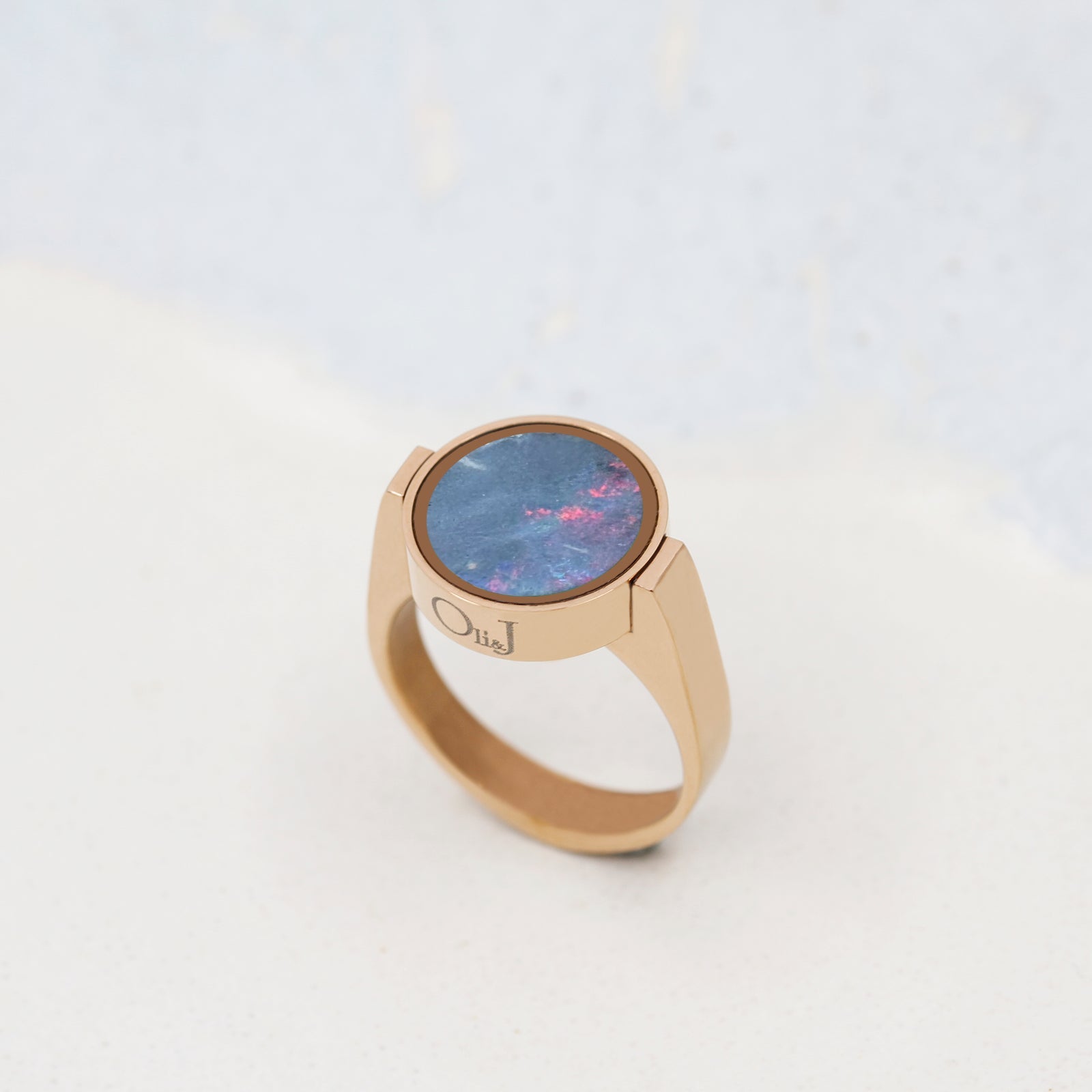 Australian Opal Unisex Ring - Unisex Rings | Oli&J