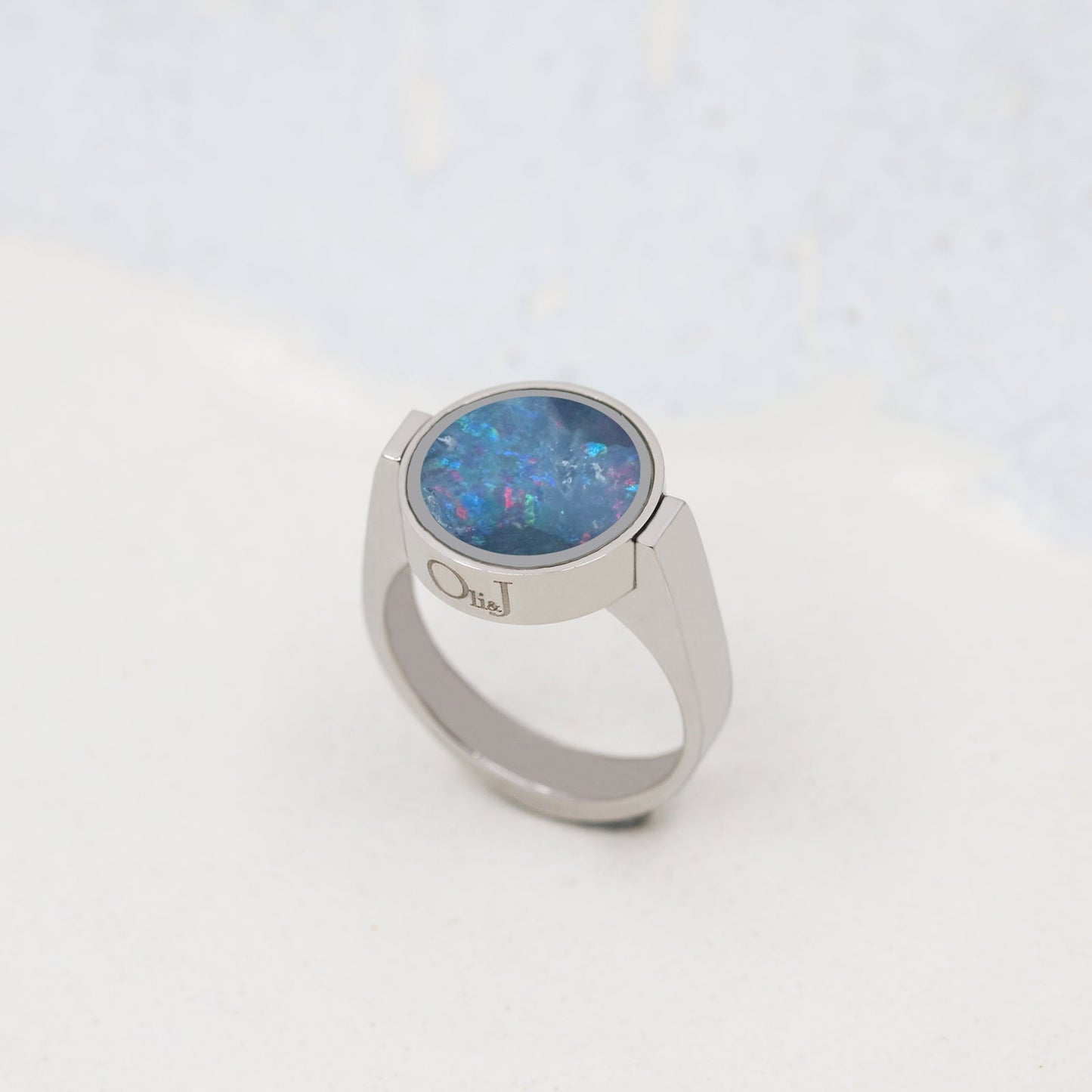 Australian Opal Unisex Ring - Unisex Rings | Oli&J