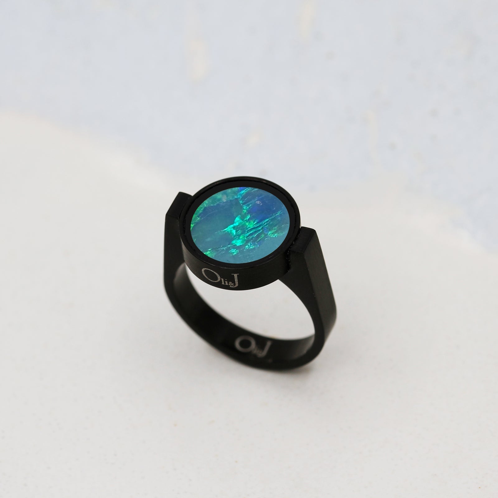 Australian Opal Unisex Ring - Unisex Rings | Oli&J