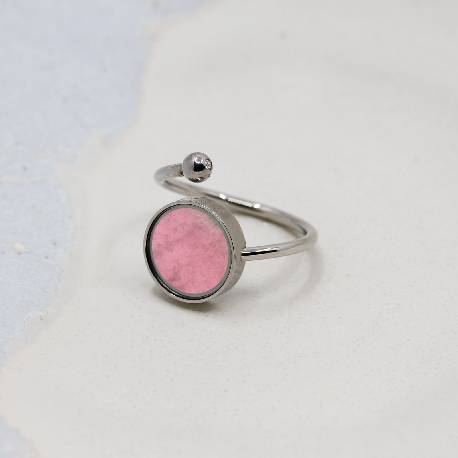 Australian Rhodonite Adjustable Ring - Rings | Oli&J