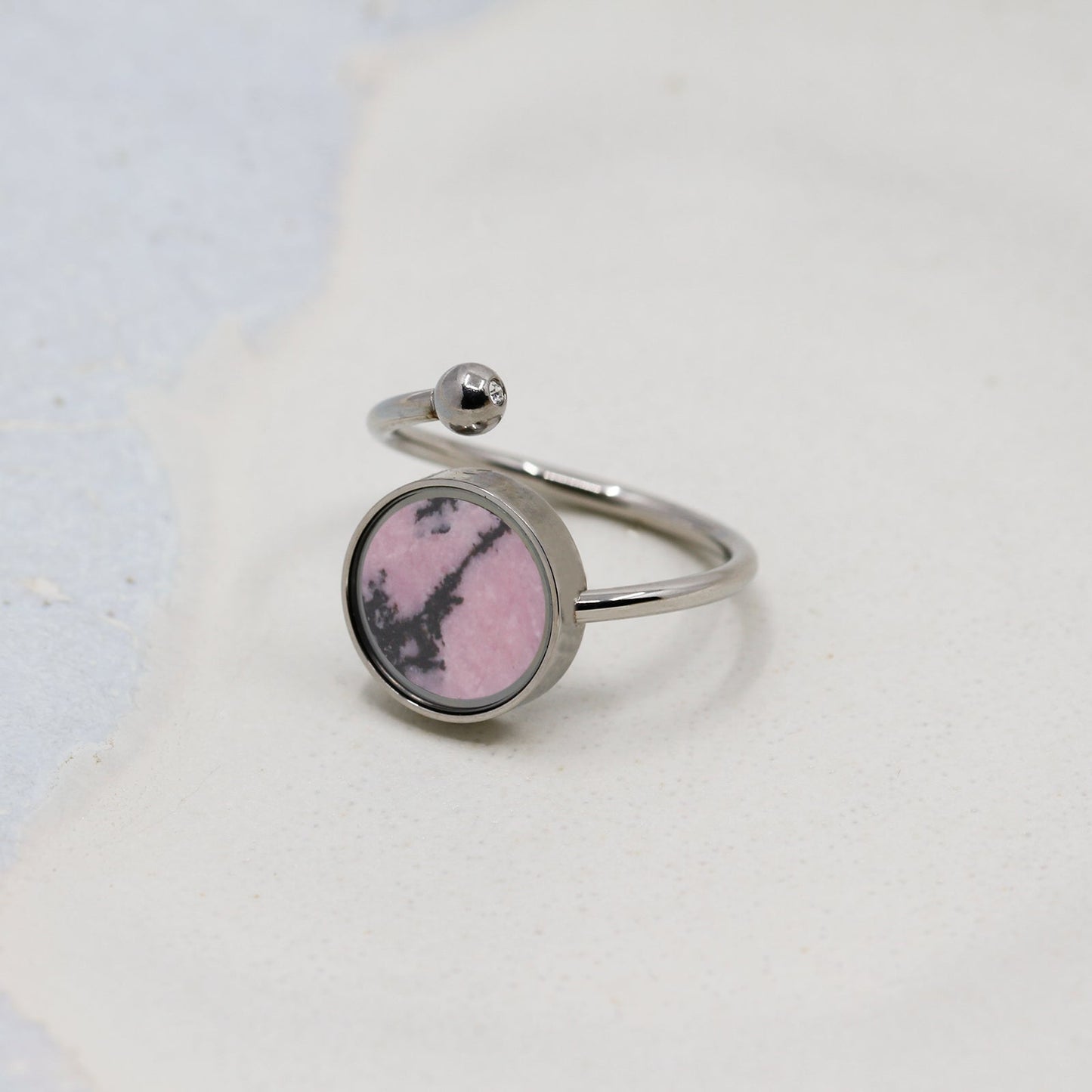 Australian Rhodonite Adjustable Ring - Rings | Oli&J