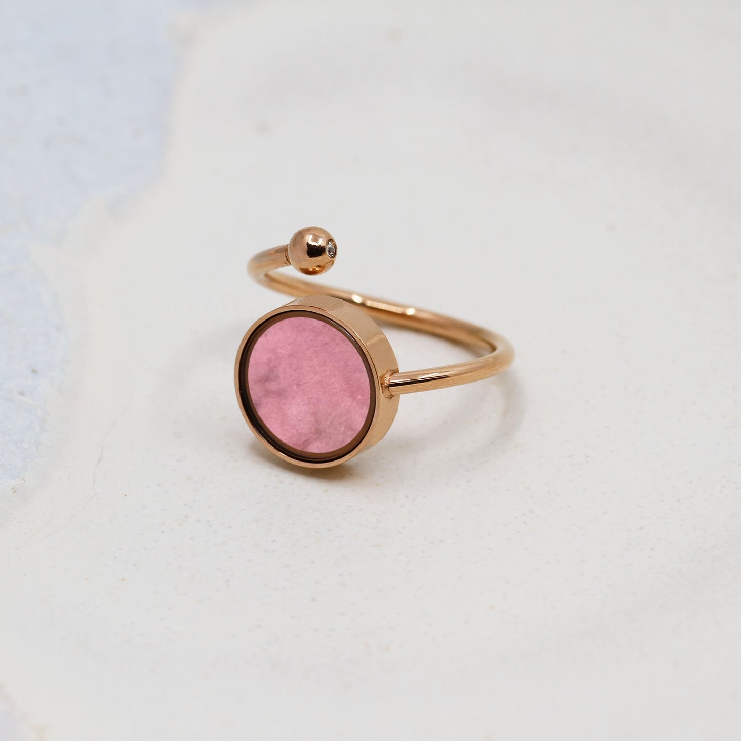 Australian Rhodonite Adjustable Ring - Rings | Oli&J