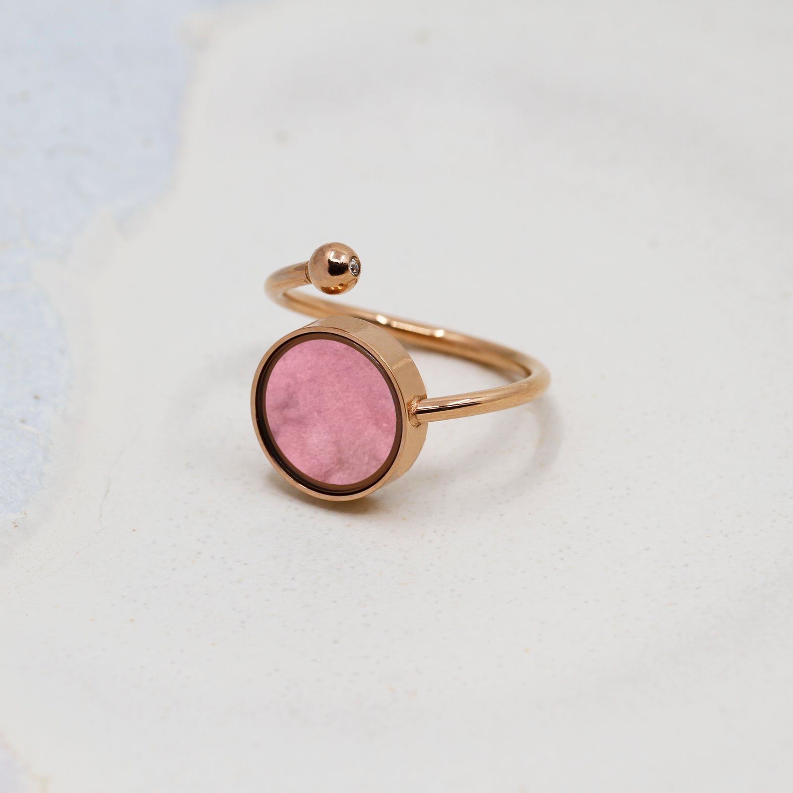 Australian Rhodonite Adjustable Ring - Rings | Oli&J