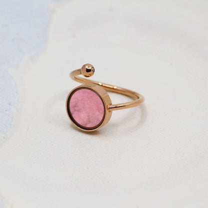 Australian Rhodonite Adjustable Ring - Rings | Oli&J