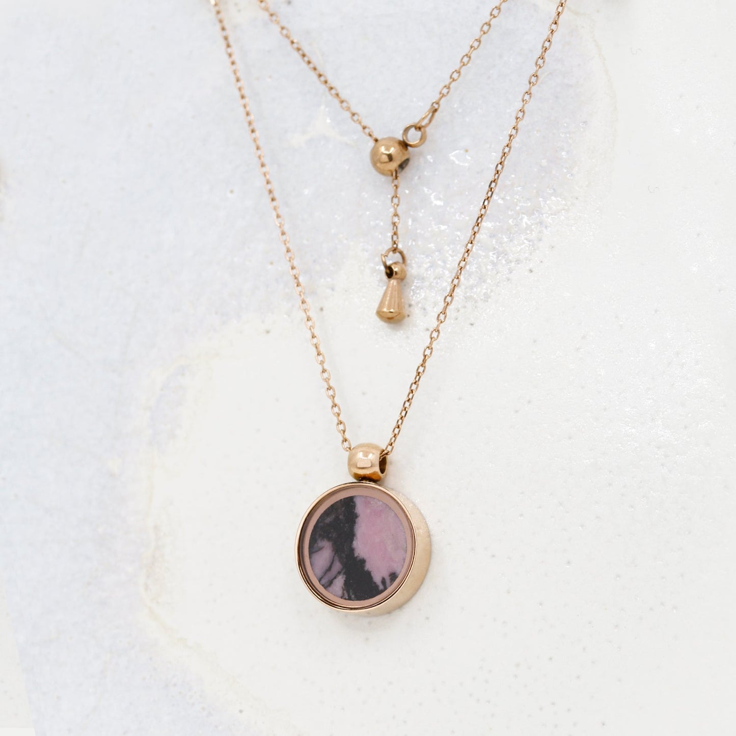Australian Rhodonite Necklace - Necklaces | Oli&J