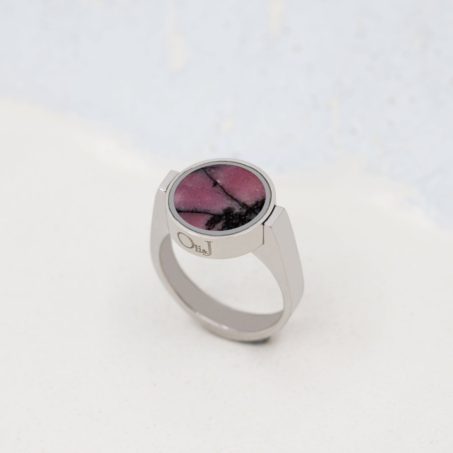 Australian Rhodonite Unisex Ring - Unisex Rings | Oli&J
