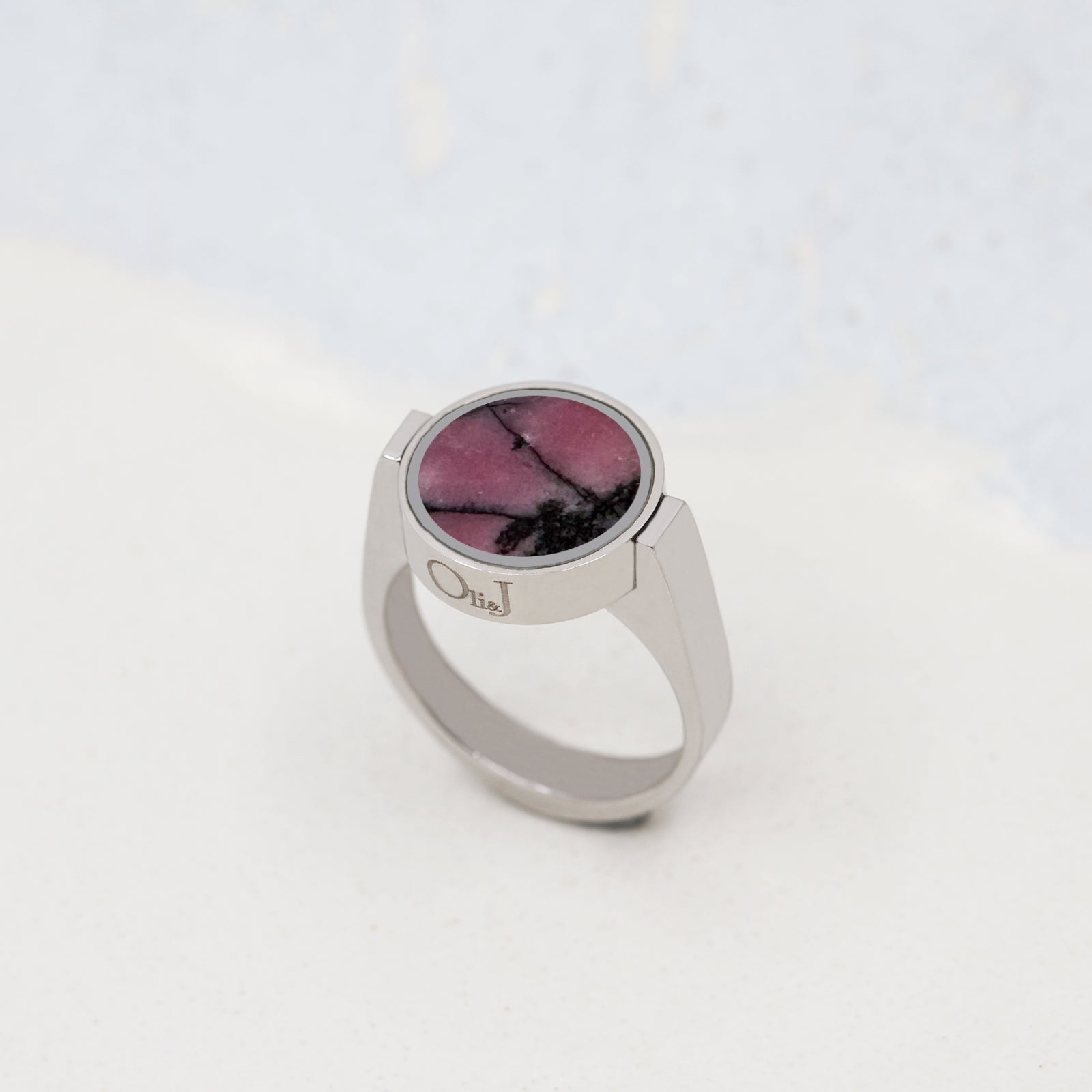 Australian Rhodonite Unisex Ring - Unisex Rings | Oli&J