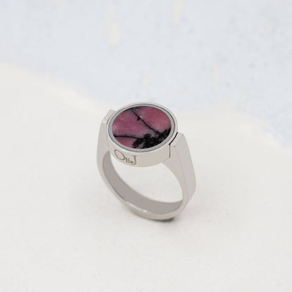Australian Rhodonite Unisex Ring - Unisex Rings | Oli&J